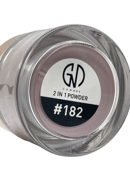 GND Canada® 2-in-1 Acrylic & Dip Powder #182 – 2 oz | Dual-Use Nail Art Formula - CM Nails & Beauty Supply