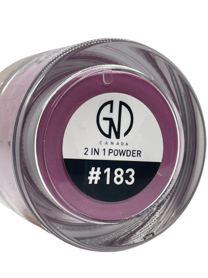 GND Canada® 2-in-1 Acrylic & Dip Powder #183 – 2 oz | Dual-Use Nail Art Formula - CM Nails & Beauty Supply