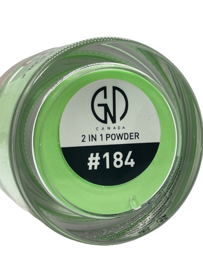 GND Canada® 2-in-1 Acrylic & Dip Powder #184 – 2 oz | Dual-Use Nail Art Formula - CM Nails & Beauty Supply