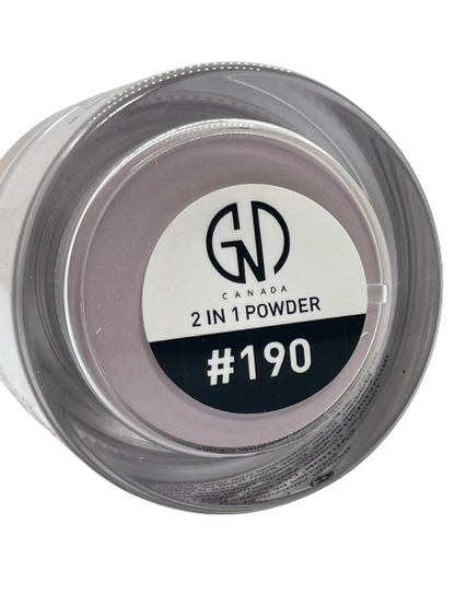 GND Canada® 2-in-1 Acrylic & Dip Powder #190 – 2 oz | Dual-Use Nail Art Formula - CM Nails & Beauty Supply