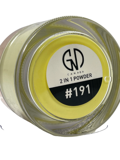 GND Canada® 2-in-1 Acrylic & Dip Powder #191 – 2 oz | Dual-Use Nail Art Formula - CM Nails & Beauty Supply