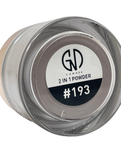 GND Canada® 2-in-1 Acrylic & Dip Powder #193 – 2 oz | Dual-Use Nail Art Formula - CM Nails & Beauty Supply