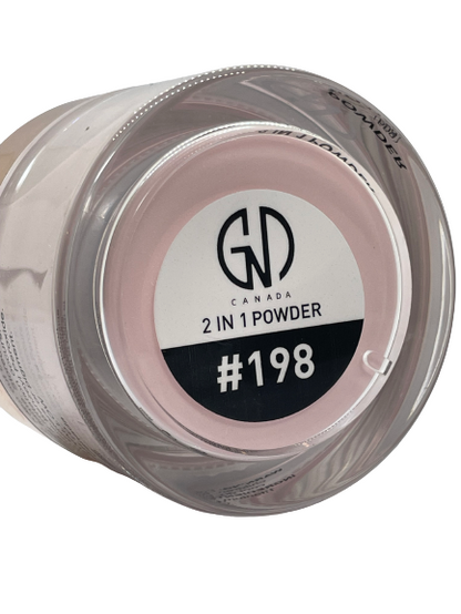 GND Canada® 2-in-1 Acrylic & Dip Powder #198 – 2 oz | Dual-Use Nail Art Formula - CM Nails & Beauty Supply