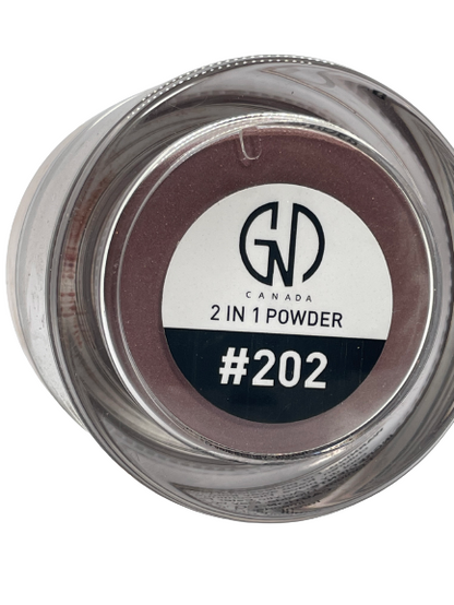 GND Canada® 2-in-1 Acrylic & Dip Powder #202 – 2 oz | Dual-Use Nail Art Formula - CM Nails & Beauty Supply