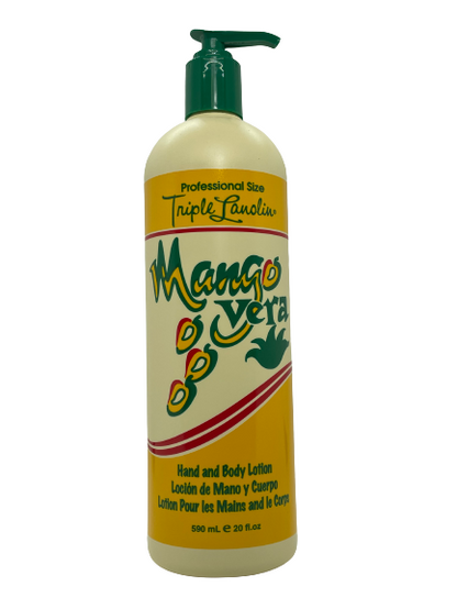 Triple Lanolin Lotion 20 oz (Aloe Vera & Mango) - CM Nails & Beauty Supply