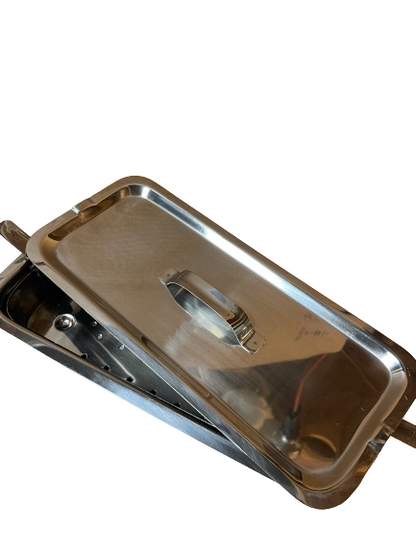 Sterilizer Tray with Cover Stainless Steel - CM Nails & Beauty Supply