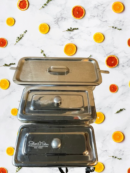 Sterilizer Tray with Cover Stainless Steel - CM Nails & Beauty Supply