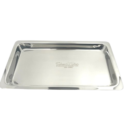 Stainless Steel Heavy Duty Implement Tray - Rectangle - CM Nails & Beauty Supply