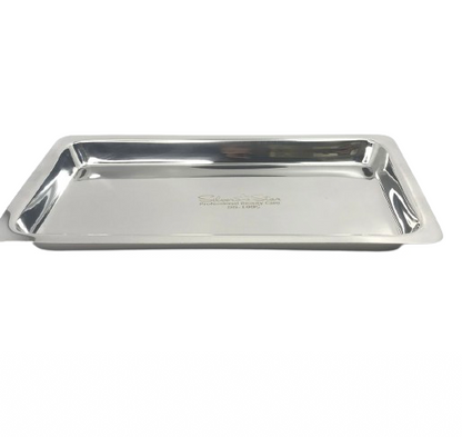 Stainless Steel Heavy Duty Implement Tray - Rectangle - CM Nails & Beauty Supply