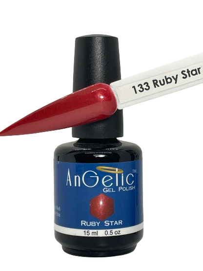 AnGelic Gel Polish 0.5 oz - 133 Ruby Star - CM Nails & Beauty Supply