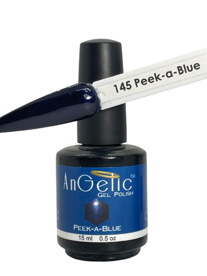 AnGelic Gel Polish 0.5 oz - 145 Peek a Blue - CM Nails & Beauty Supply