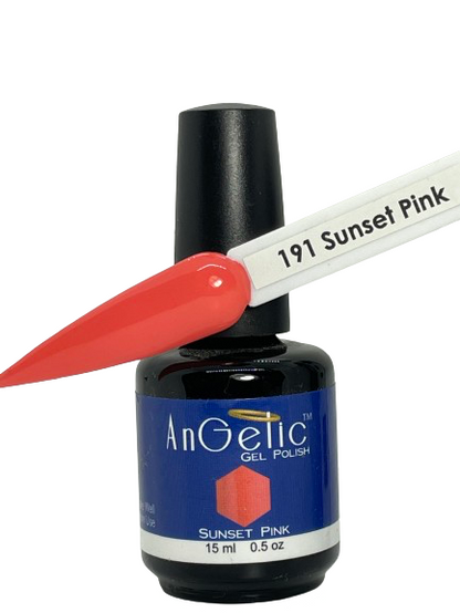 AnGelic Gel Polish 0.5 oz - 191 Sunset Pink - CM Nails & Beauty Supply