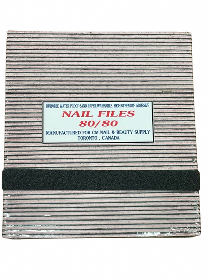 Nail File | Jumbo | Nail & Art File | Mini | Zebra | White l Black | 80/80 | 80/100 | 100/100| 120/120 | 150/150 - CM Nails & Beauty Supply