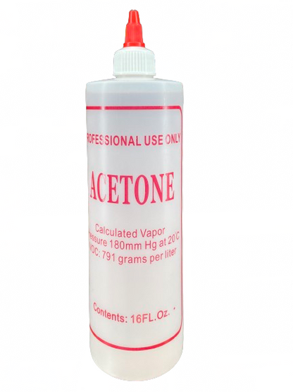 Acetone (100%) - 16 Oz - Nail Polish Remover - CM Nails & Beauty Supply