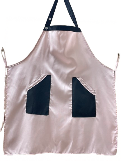 Apron for Women - Men | Black | Light Pink | Beige | Toffee | With 2 Pockets - CM Nails & Beauty Supply