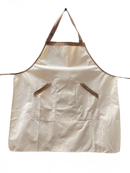Apron for Women - Men | Black | Light Pink | Beige | Toffee | With 2 Pockets - CM Nails & Beauty Supply