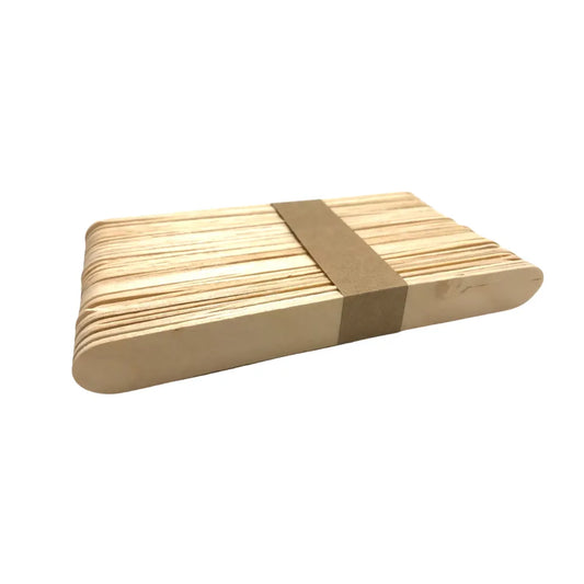 Wood Stick Wax Applicator - Large (50 Pcs) - CM Nails & Beauty Supply