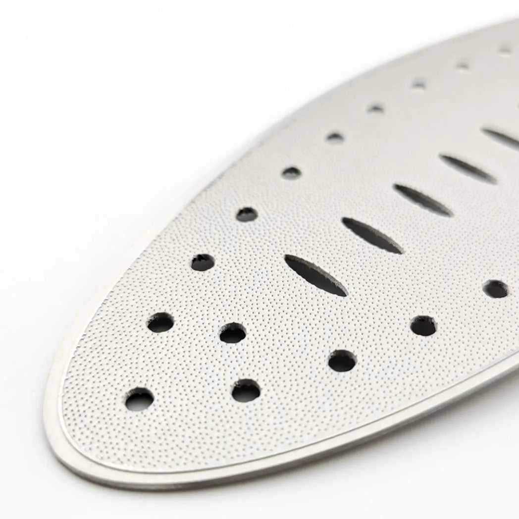 MBI-1047L Stainless Steel Foot File Medium/Coarse – Durable Professional Pedicure Tool, Double-Sided - CM Nails & Beauty Supply