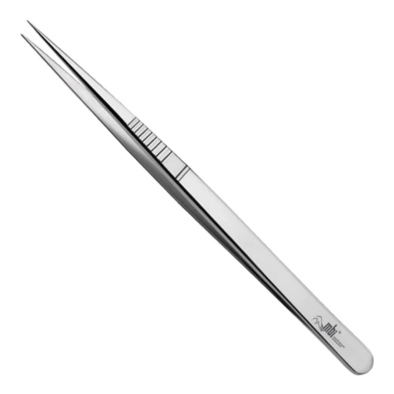 MBI-413 Eyelash Tweezer Straight Fine Point Size 5.5" - CM Nails & Beauty Supply