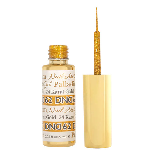 DND62 - Palladium 24 Karat Gold Gel Art Liner - CM Nails & Beauty Supply