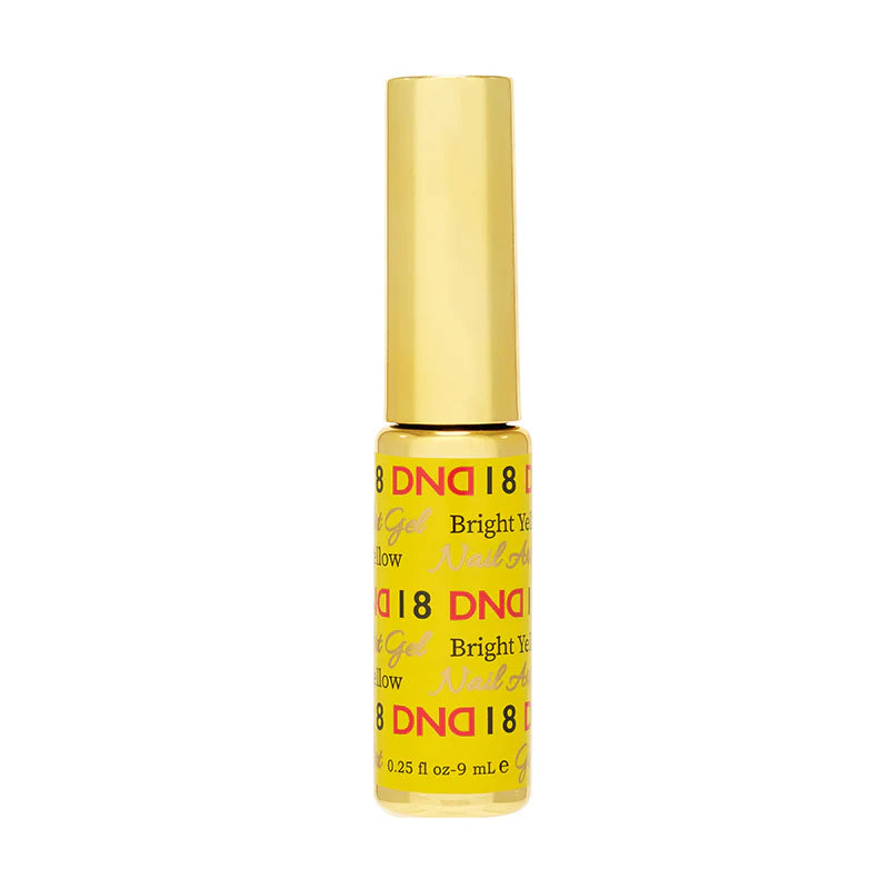 DND18 - Classic Bright Yellow Gel Art Liner - CM Nails & Beauty Supply