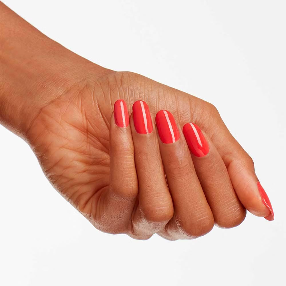 OPI gel polish manicure I eat mainely lobster