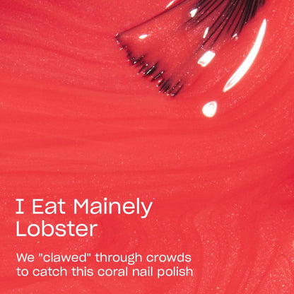 OPI I eat Mainely Lobster swatch gel polish