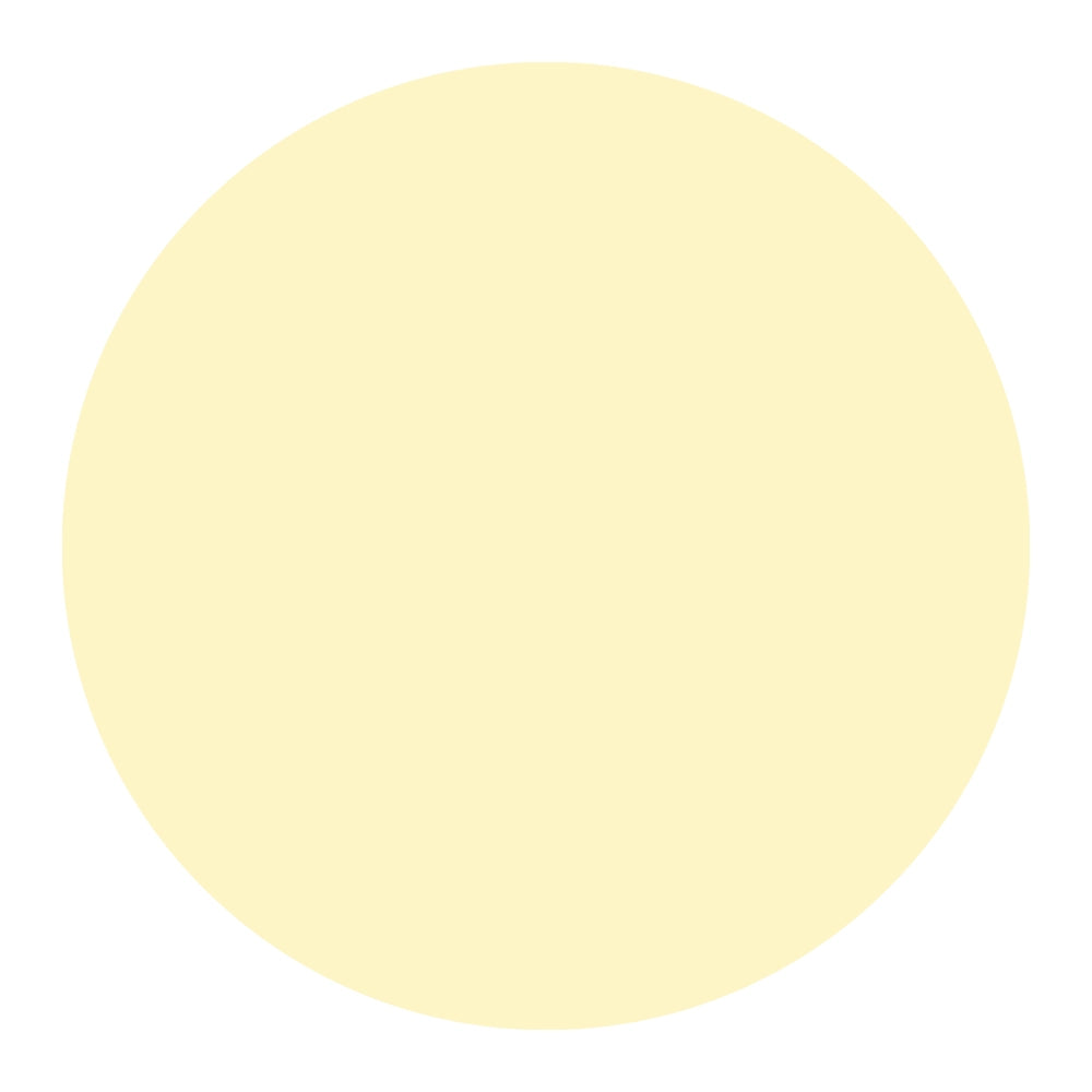 Solid light yellow color OPI ONE CHIC CHICK swatch on a white background