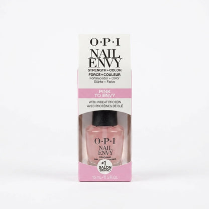OPI Nail Envy nail hardener polish bottle with packaging on a white background