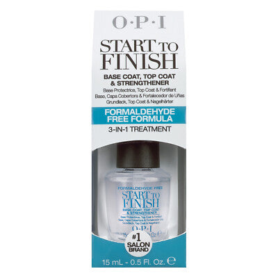 OPI Start To Finish - Formaldehyde Free Formula - 3-in-1 Treatment - CM Nails & Beauty Supply