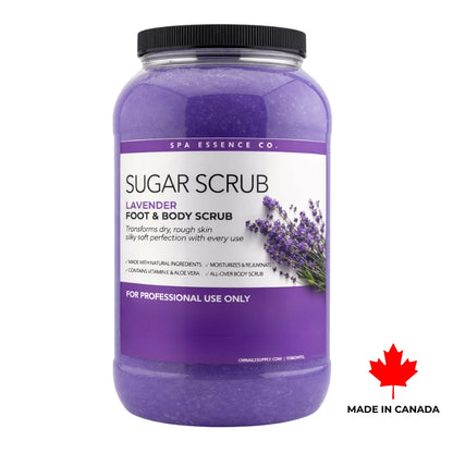 sugar scrub pedicure lavender nail salon canada