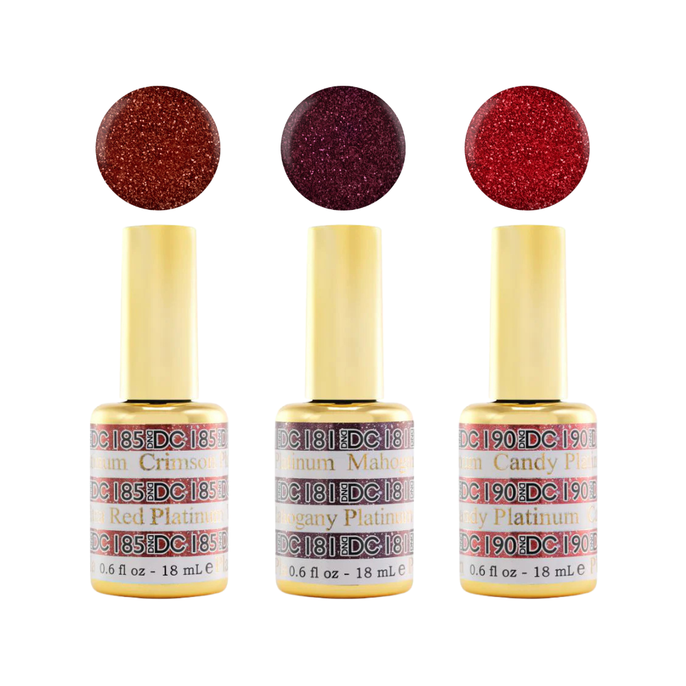 DC Sparkling Red Obsession Trio – DC Gel & Lacquer Set