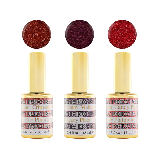 DC Sparkling Red Obsession Trio – DC Gel & Lacquer Set
