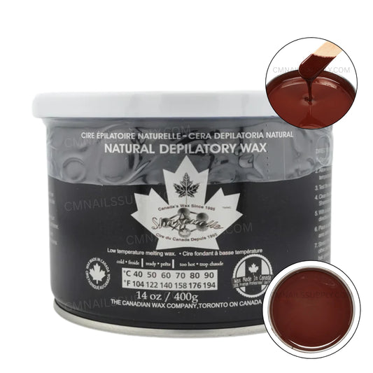 Sharonelle Natural Soft Wax Chocolate 14 oz for professional wax estheticians