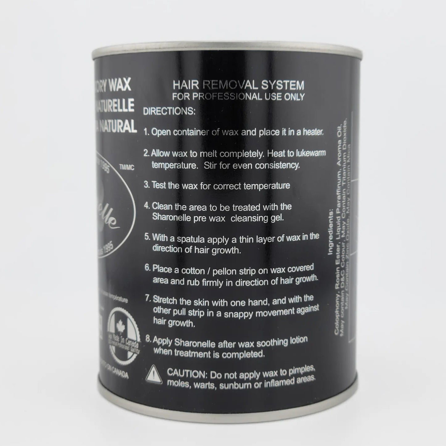 Sharonelle Soft Wax Chocolate 18 oz - Made in Canada - CM Nails & Beauty Supply