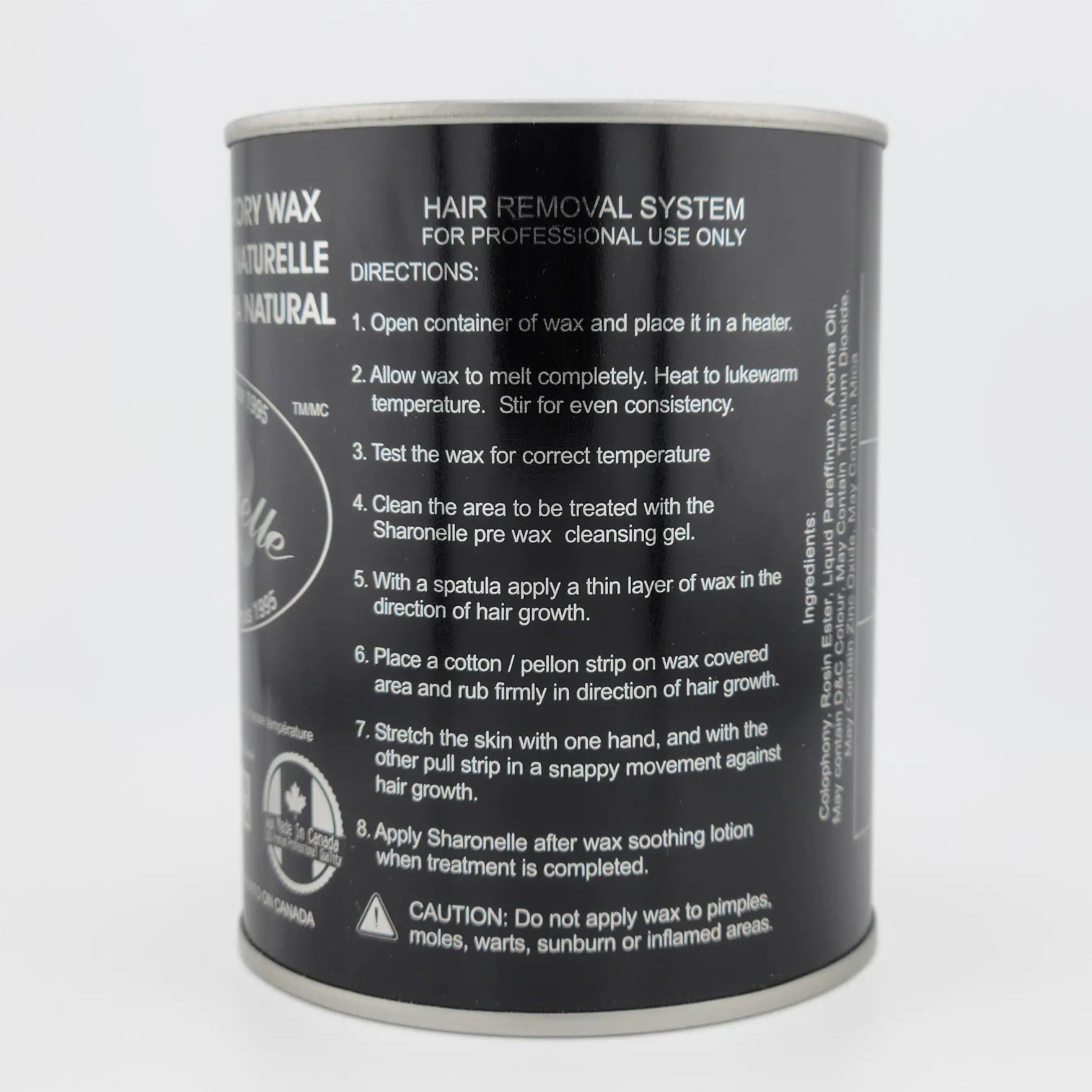 Sharonelle Soft Wax Chocolate 18 oz - Made in Canada - CM Nails & Beauty Supply