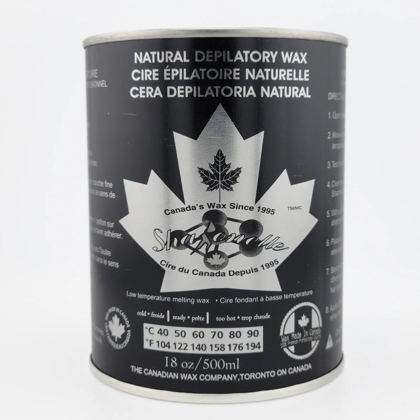 Sharonelle Soft Wax Chocolate 18 oz - Made in Canada - CM Nails & Beauty Supply