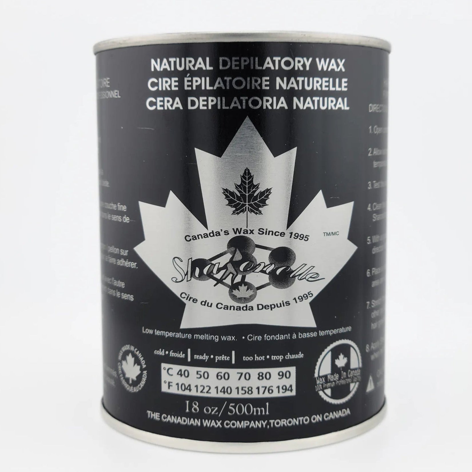 Sharonelle Soft Wax Chocolate 18 oz - Made in Canada - CM Nails & Beauty Supply