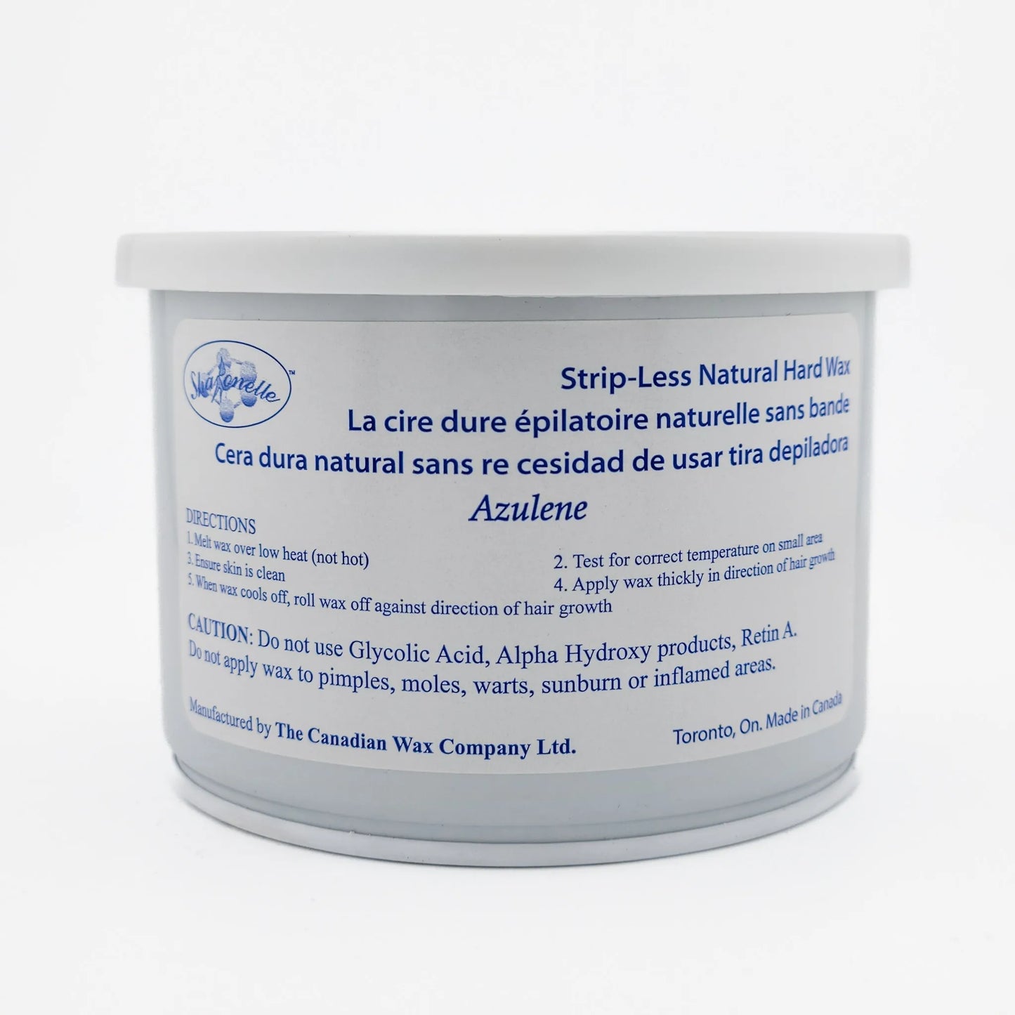 Sharonelle Strip-Less Hard Wax Azulene 14 oz | Gentle Hair Removal - CM Nails & Beauty Supply