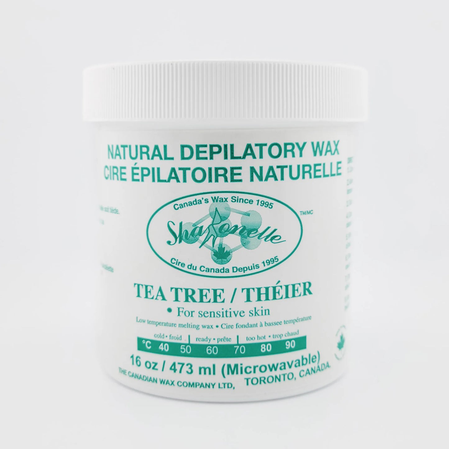 Sharonelle Microwaveable Soft Wax Tree Tea 16 oz - Made in Canada - CM Nails & Beauty Supply