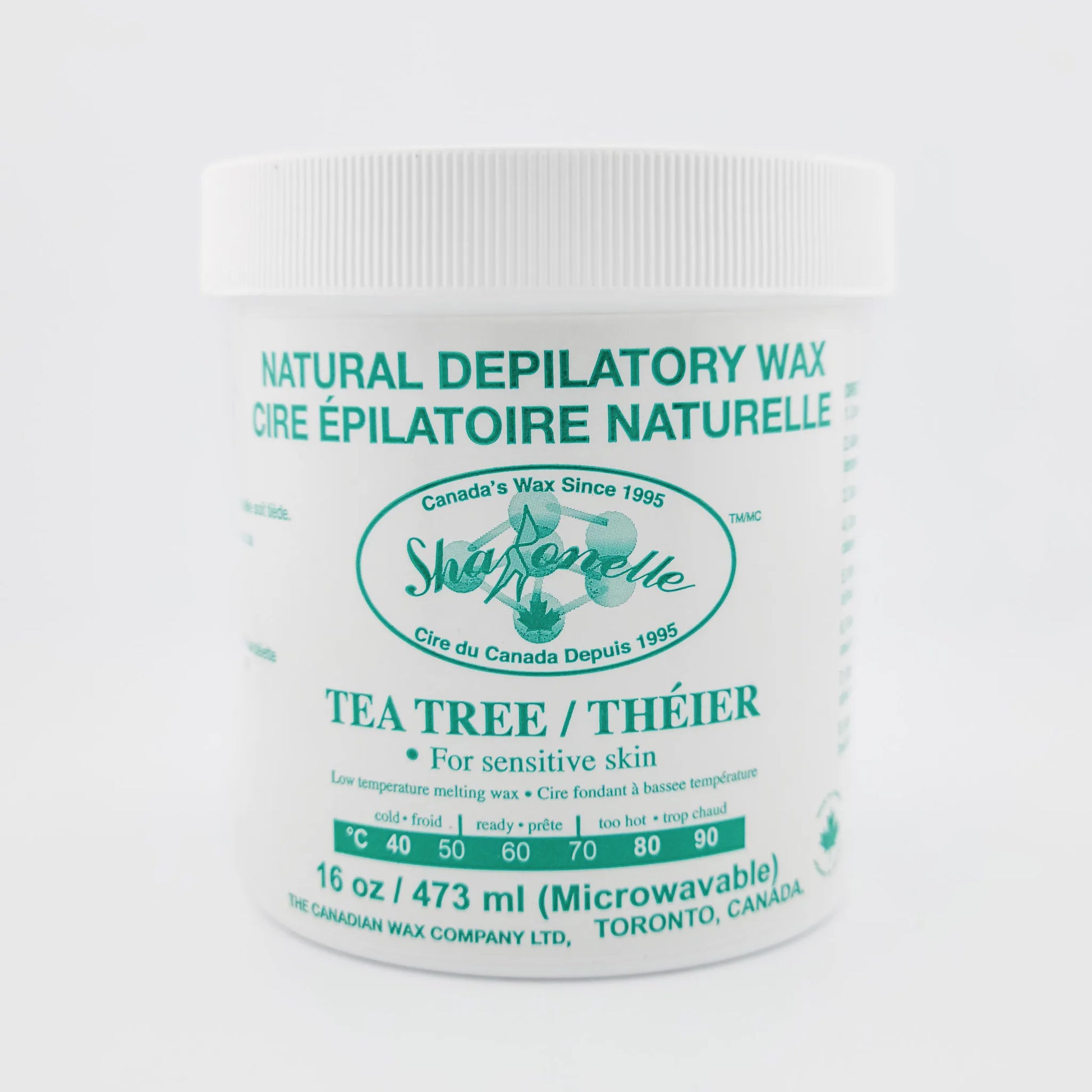 Sharonelle Microwaveable Soft Wax Tree Tea 16 oz - Made in Canada - CM Nails & Beauty Supply