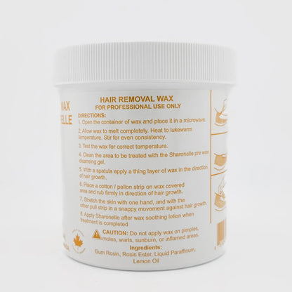 Sharonelle Microwaveable Soft Wax Honey 16 oz - Made in Canada - CM Nails & Beauty Supply