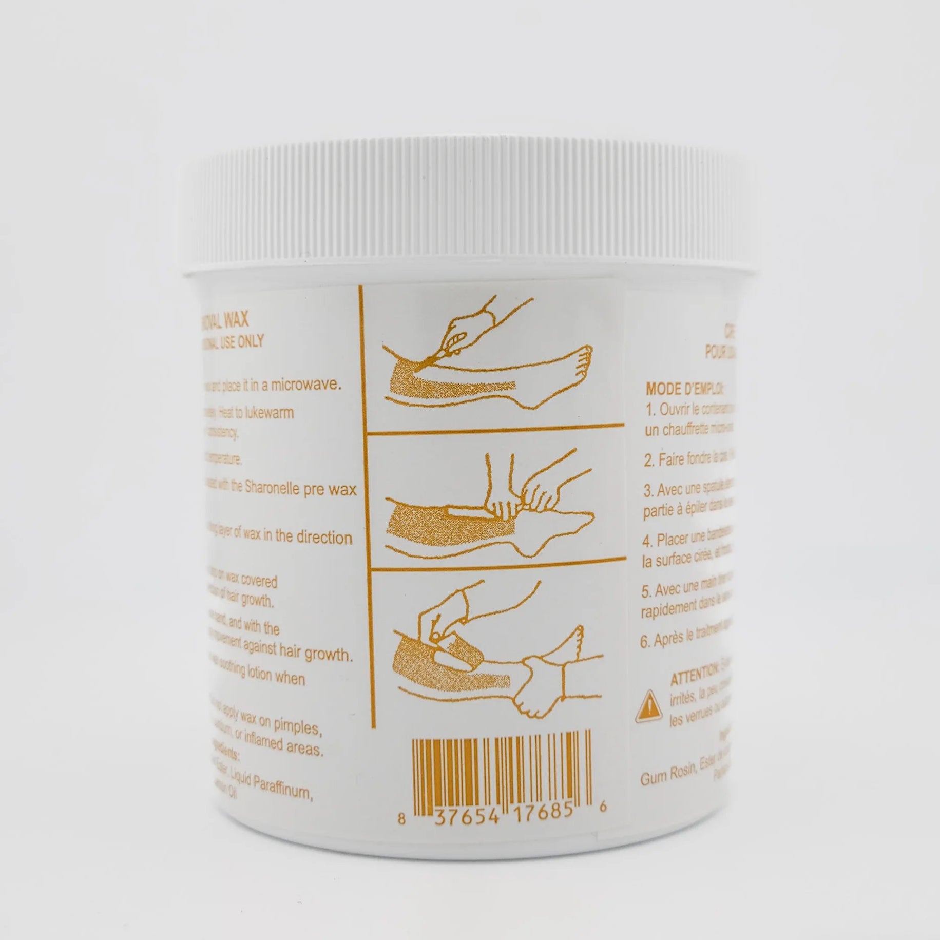 Sharonelle Microwaveable Soft Wax Honey 16 oz - Made in Canada - CM Nails & Beauty Supply