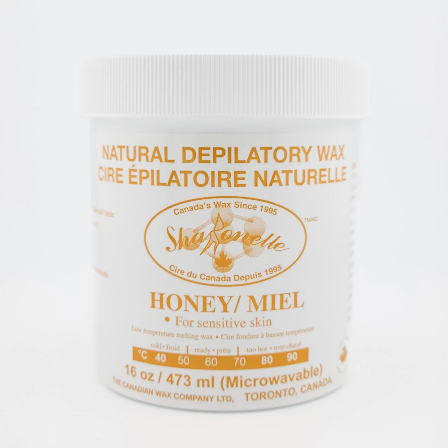 Sharonelle Microwaveable Soft Wax Honey 16 oz - Made in Canada - CM Nails & Beauty Supply