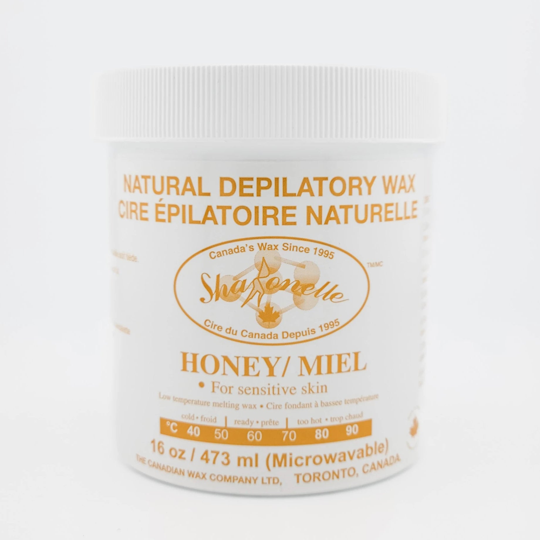 Sharonelle Microwaveable Soft Wax Honey 16 oz - Made in Canada - CM Nails & Beauty Supply