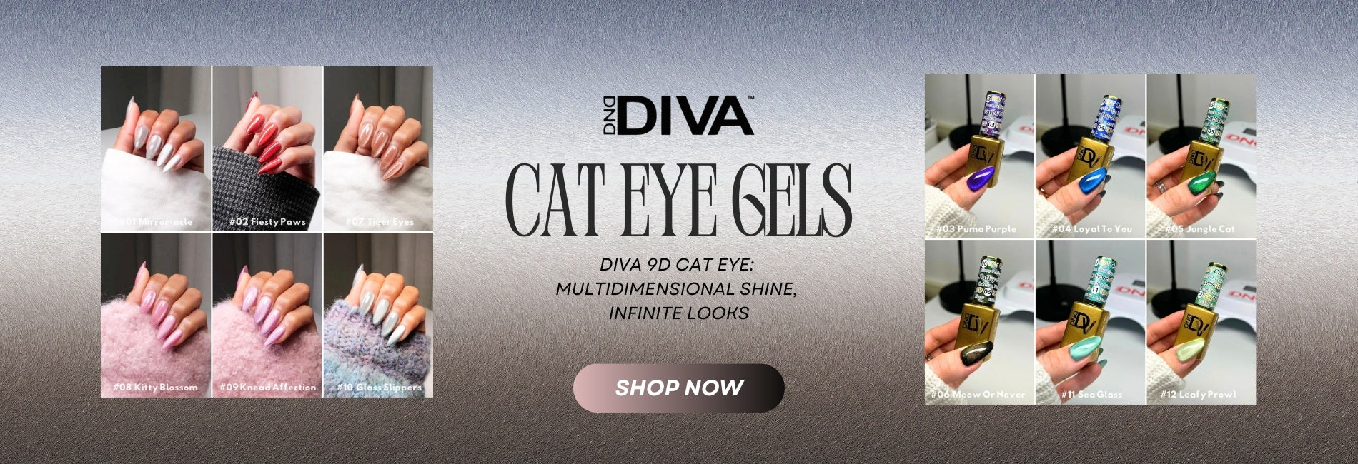 DND Diva Cat Eye Gel Polish TPO Free
