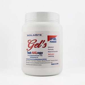 Solaris UV Gel Powder for Nails - Clear & Strong Builder Gel for Extensions & Overlays - CM Nails & Beauty Supply