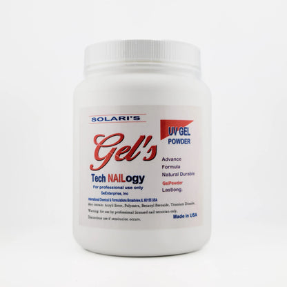 Solaris UV Gel Powder for Nails - Clear & Strong Builder Gel for Extensions & Overlays - CM Nails & Beauty Supply