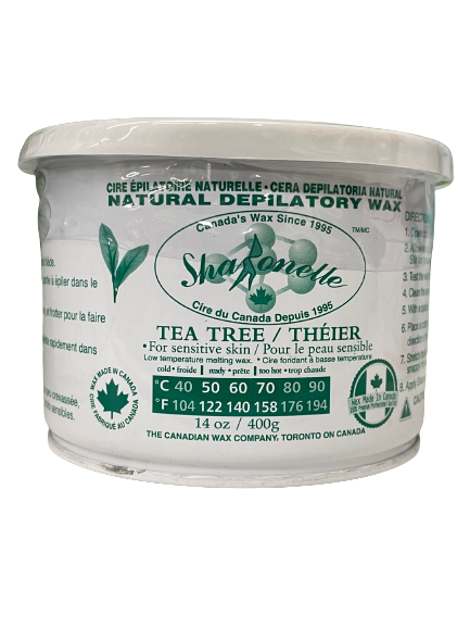 Natural Soft Wax - Tea Tree (14 oz) | Sharonelle | Case 24 |