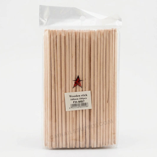 Wooden Manicure Long Sticks pack 100 Pcs - CM Nails & Beauty Supply